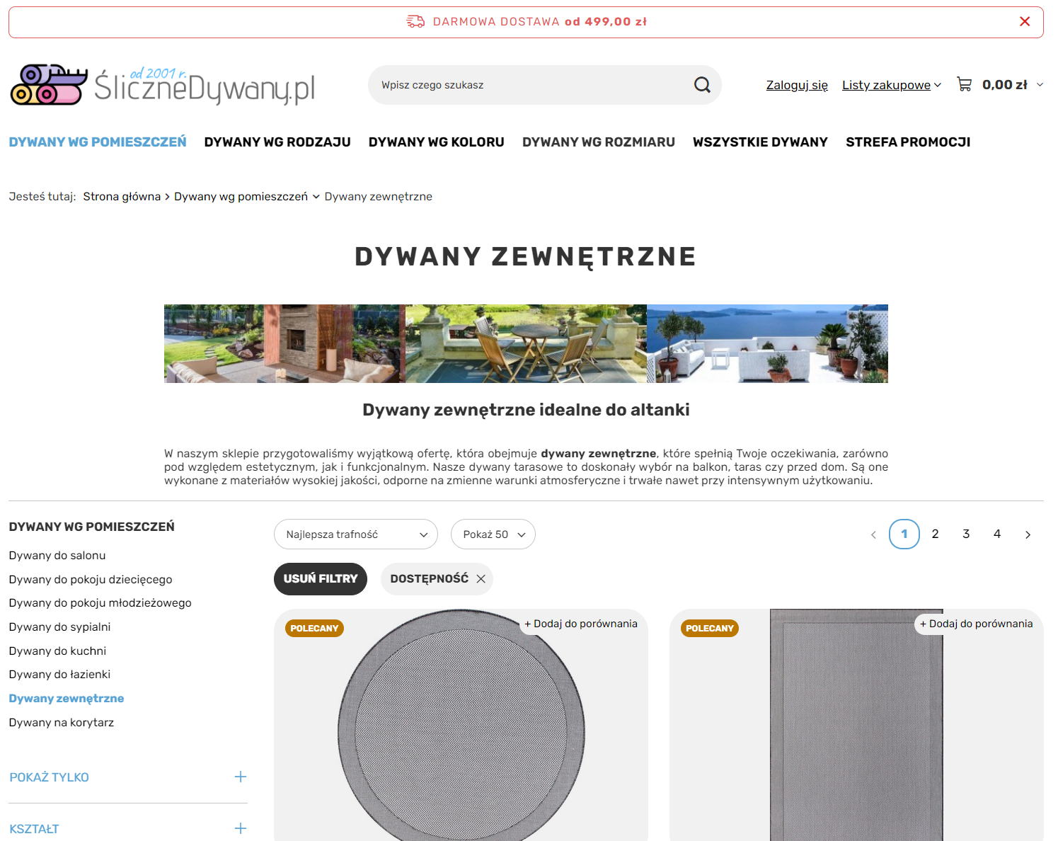 Jak wybrać dywany zewnętrzne na taras, balkon i do ogrodu?