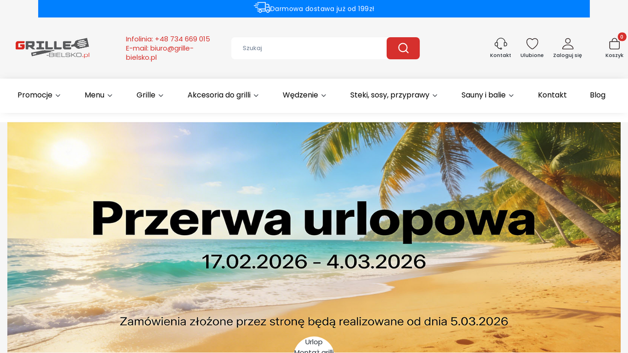 Zrzut strony Internetowy sklep z grillami | Grille-bielsko.pl