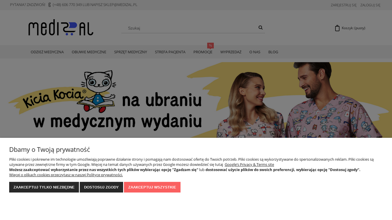 Zrzut strony Odzież medyczna Medizal