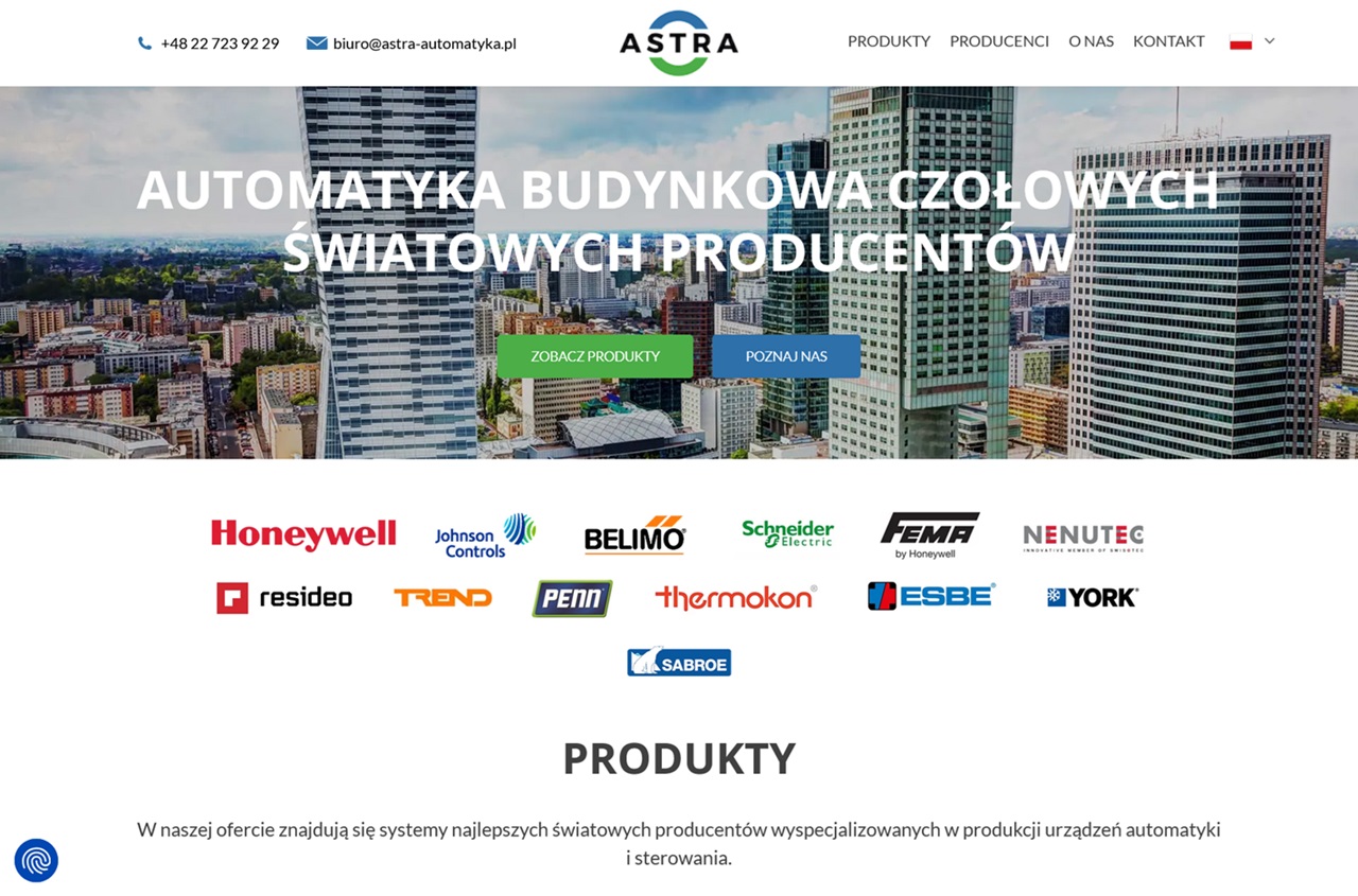 Zrzut strony Automatyka budynkowa - Astra