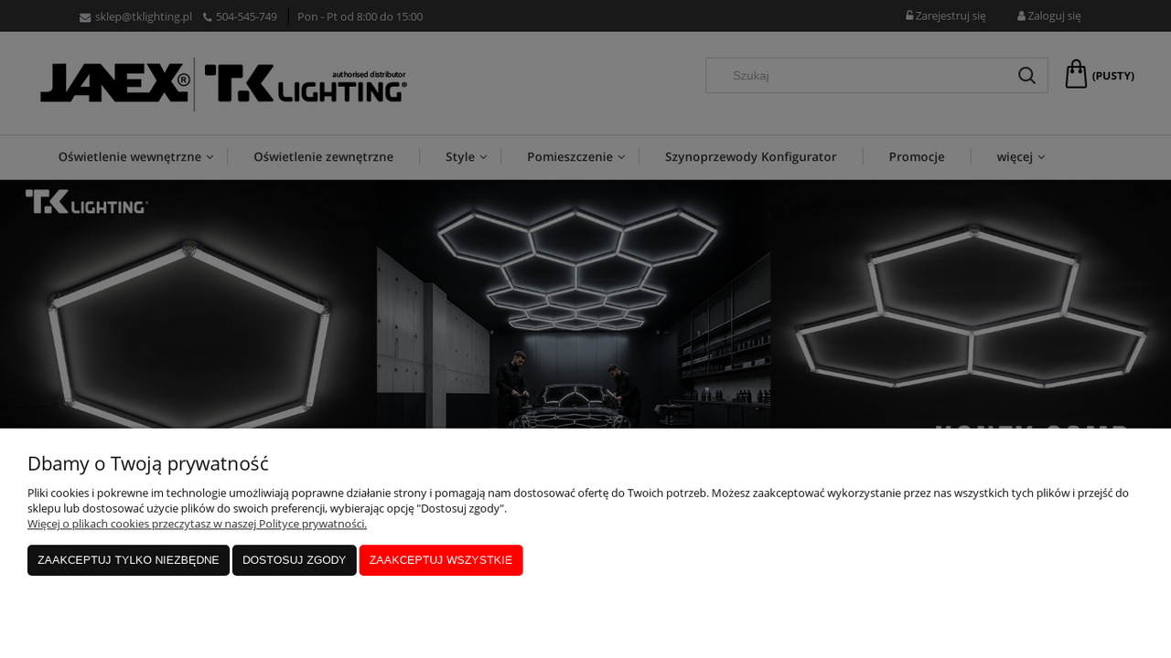 Zrzut strony Sklep z oświetleniem TK Lighting