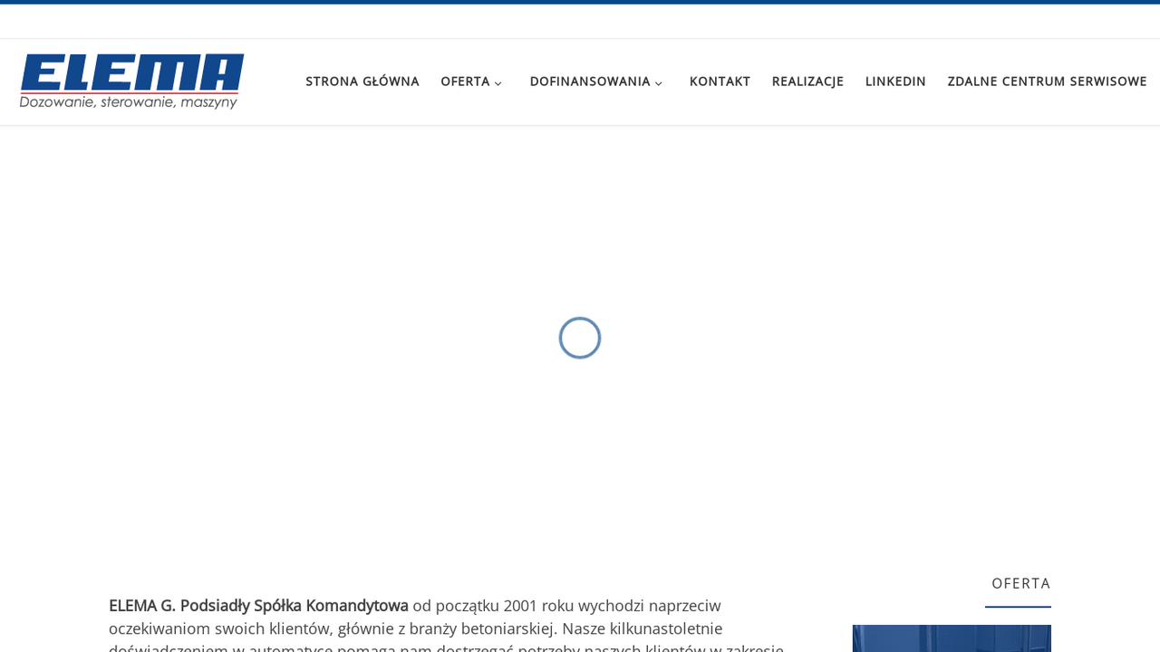 Zrzut strony Automatyka przemysłowa, automatyzacja produkcji | ELEMA