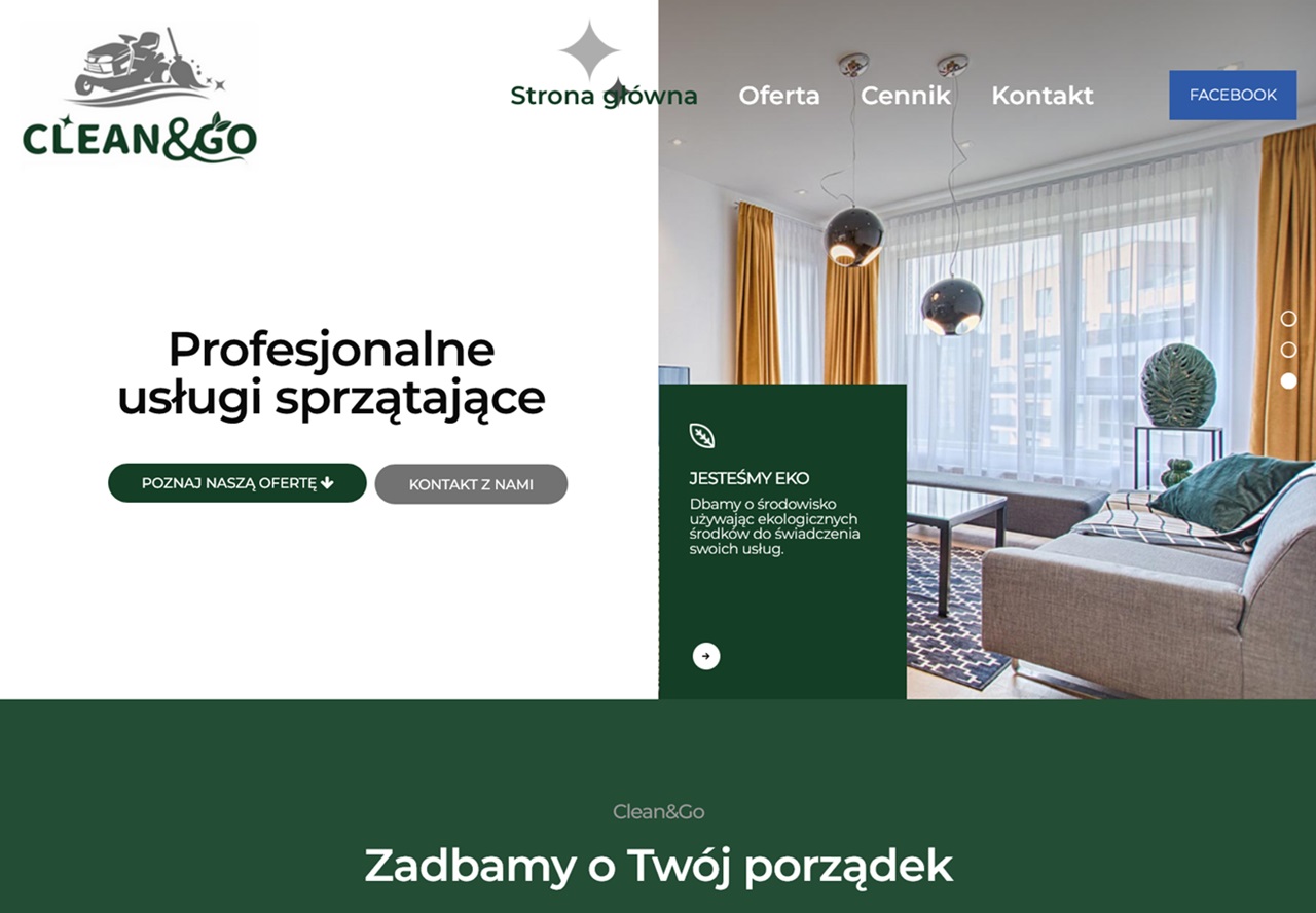 Zrzut strony Clean&Go