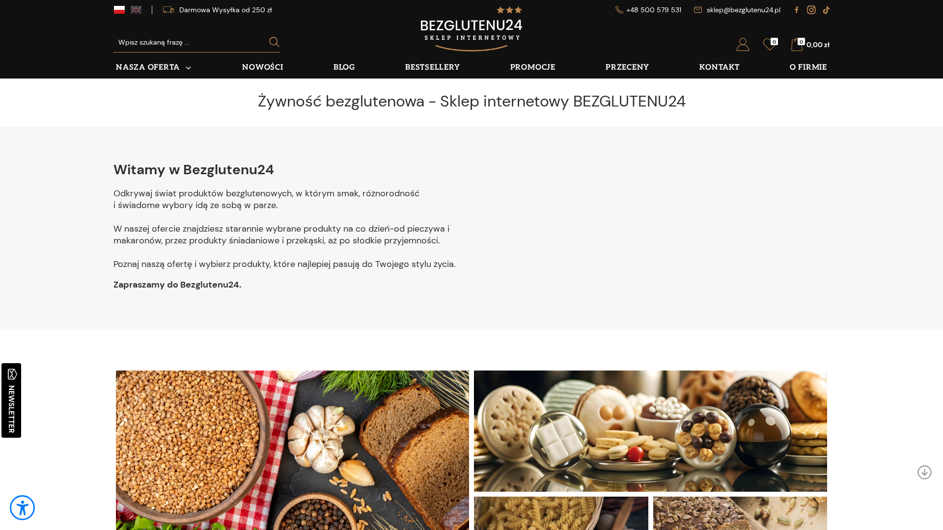 Zrzut strony Bezglutenu24