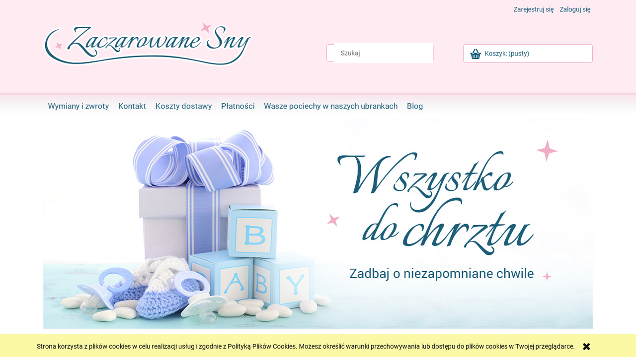 Zrzut strony Ubranka, komplety do chrztu | Zaczarowane Sny